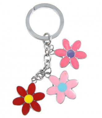 Schlüsselanhänger - Blume, multi