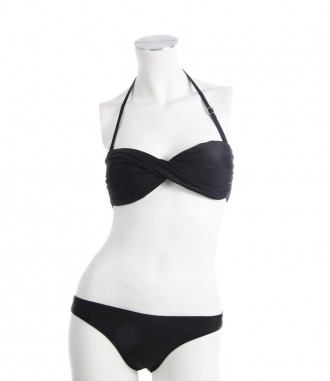 Bikini - Bandeau schwarz