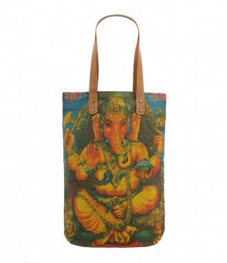 Beuteltasche - Hindu, Ganesha, beige