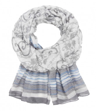 Tuch - Mustermix, hellblau