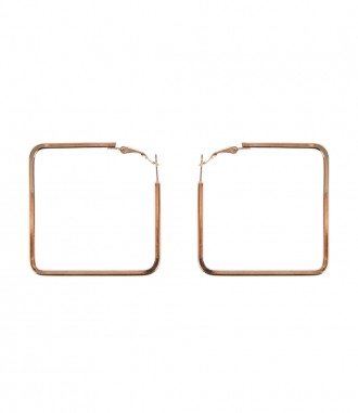 Creolen - metallic, rosegold