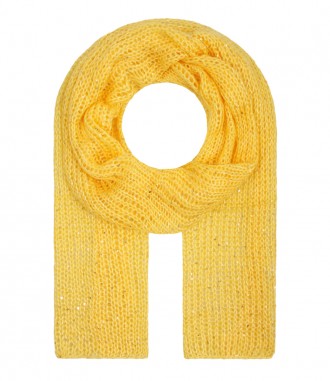 Damen Schal -Pailletten, gelb