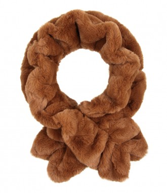 Damen Schal - Teddy, plüsch, camel