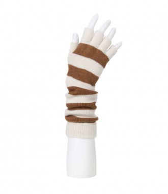 Damen Handstulpen, creme