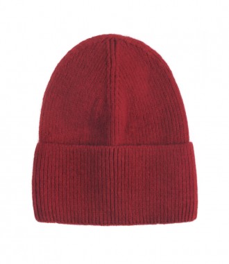 Basic Beanie Mütze - Feinstrick, rostbraun