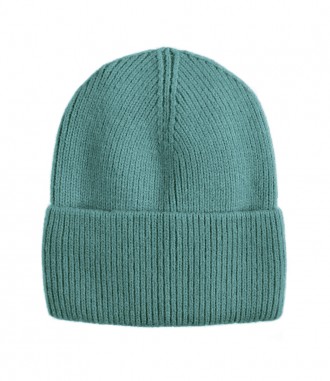 Basic Beanie Mütze - Feinstrick, petrol
