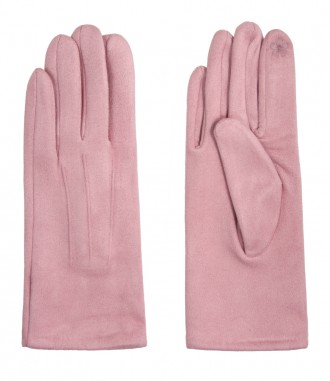 Einfarbige Damen Handschuhe, rosa