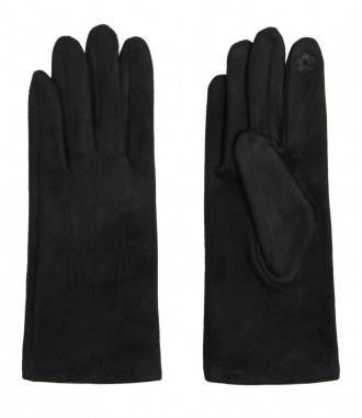 Einfarbige Damen Handschuhe, schwarz