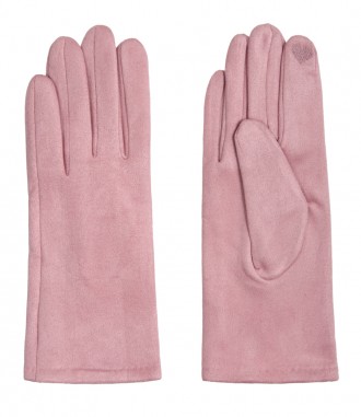 Einfarbige Damen Handschuhe, rosa