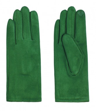 Einfarbige Damen Handschuhe, grün