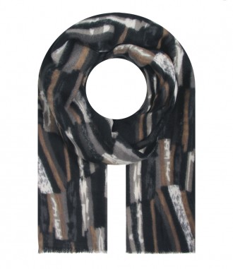 Damen Winterschal, schwarz