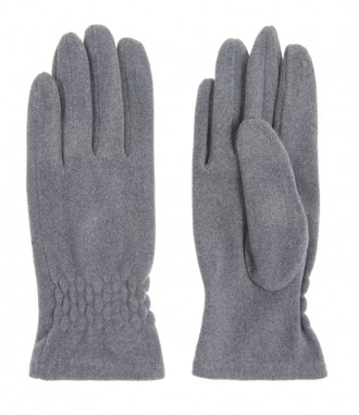 Damen Handschuhe, grau