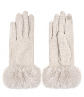 Damen Handschuhe, creme