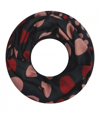 Damen Loop Schal, rot