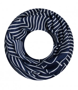 Damen Loop Schal blau