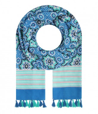Damen Halstuch, blau