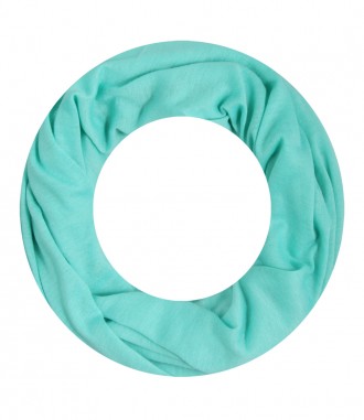 Loop Schal Jersey, schmal, aqua