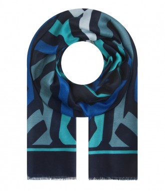 Damen Halstuch, blau