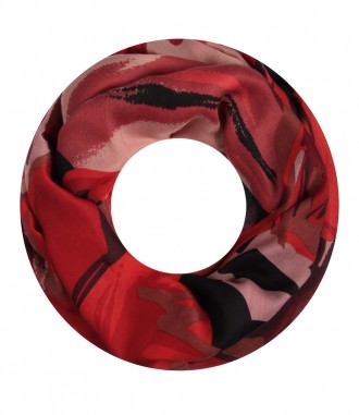 Damen Loop Schal, rot