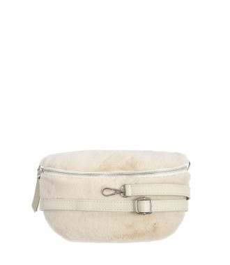 Damen Crossbody Bag, Teddy, beige