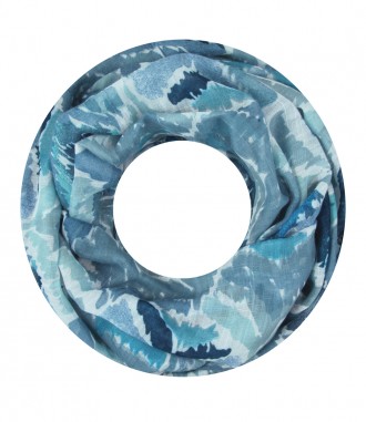Damen Loop Schal, blau