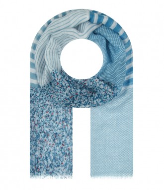 Damen Halstuch, schmal, blau