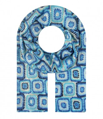 Damen Halstuch, blau
