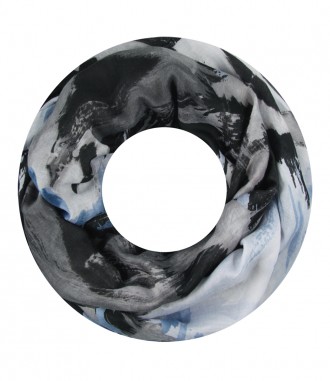 Damen Loop Schal, schwarz