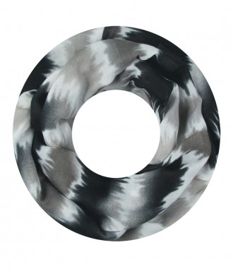 Damen Loop Schal, schwarz