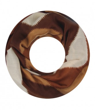 Damen Loop Schal, braun