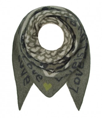 Schal, olive