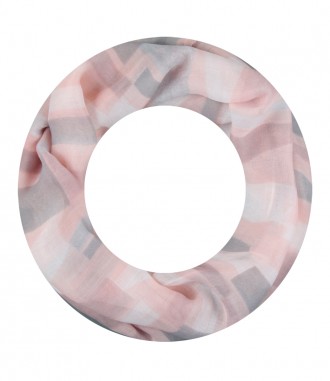 Damen Loop Schal, schmal, rosa