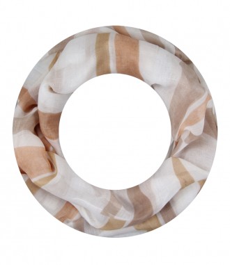 Damen Loop Schal, schmal, beige