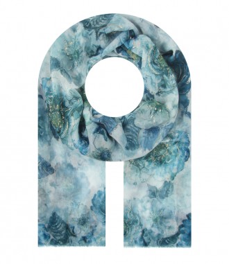Damen Halstuch, blau