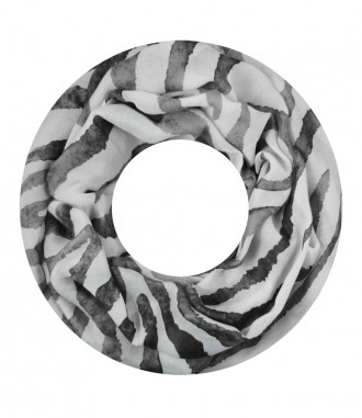Damen Loop Schal, grau