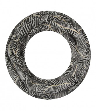 Damen Loop Schal, schmal, schwarz
