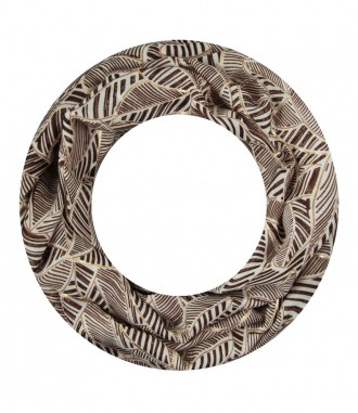 Damen Loop Schal, schmal, braun
