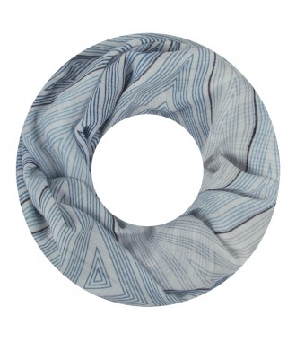 Damen Loop Schal, blau