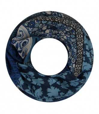 Damen Loop Schal, blau