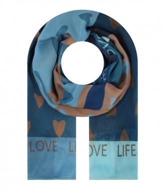 Damen Halstuch, blau