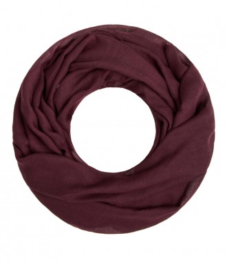 Loop Schal - einfarbig, weinrot