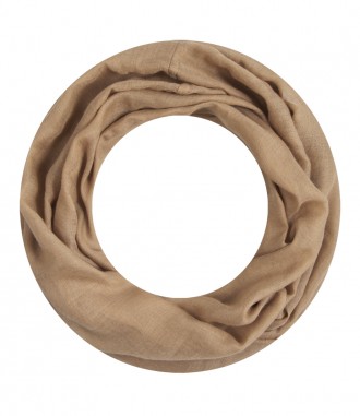 Loop Schal, schmal - einfarbig, camel