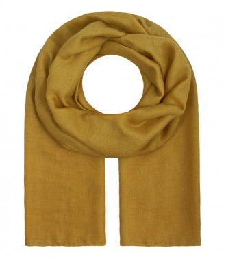 Damen Halstuch, XL - einfarbig, senfgelb