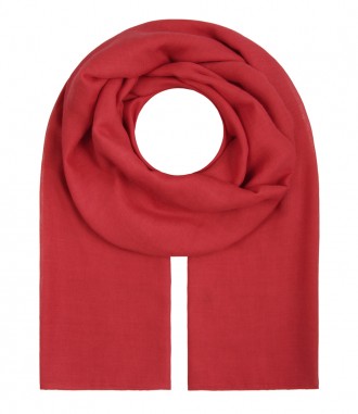 Damen Halstuch, XL - einfarbig, rot