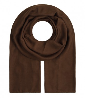 Damen Halstuch, XL - einfarbig, braun