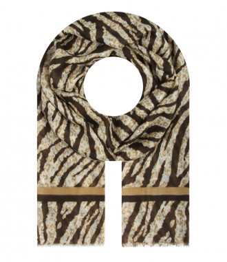 Schal, braun