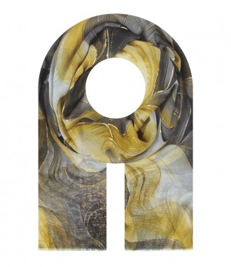 Schal, gelb