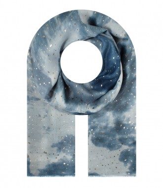Schal, blau