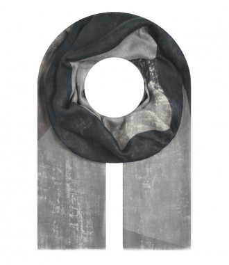 Schal, grau