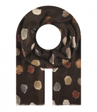 Schal, braun